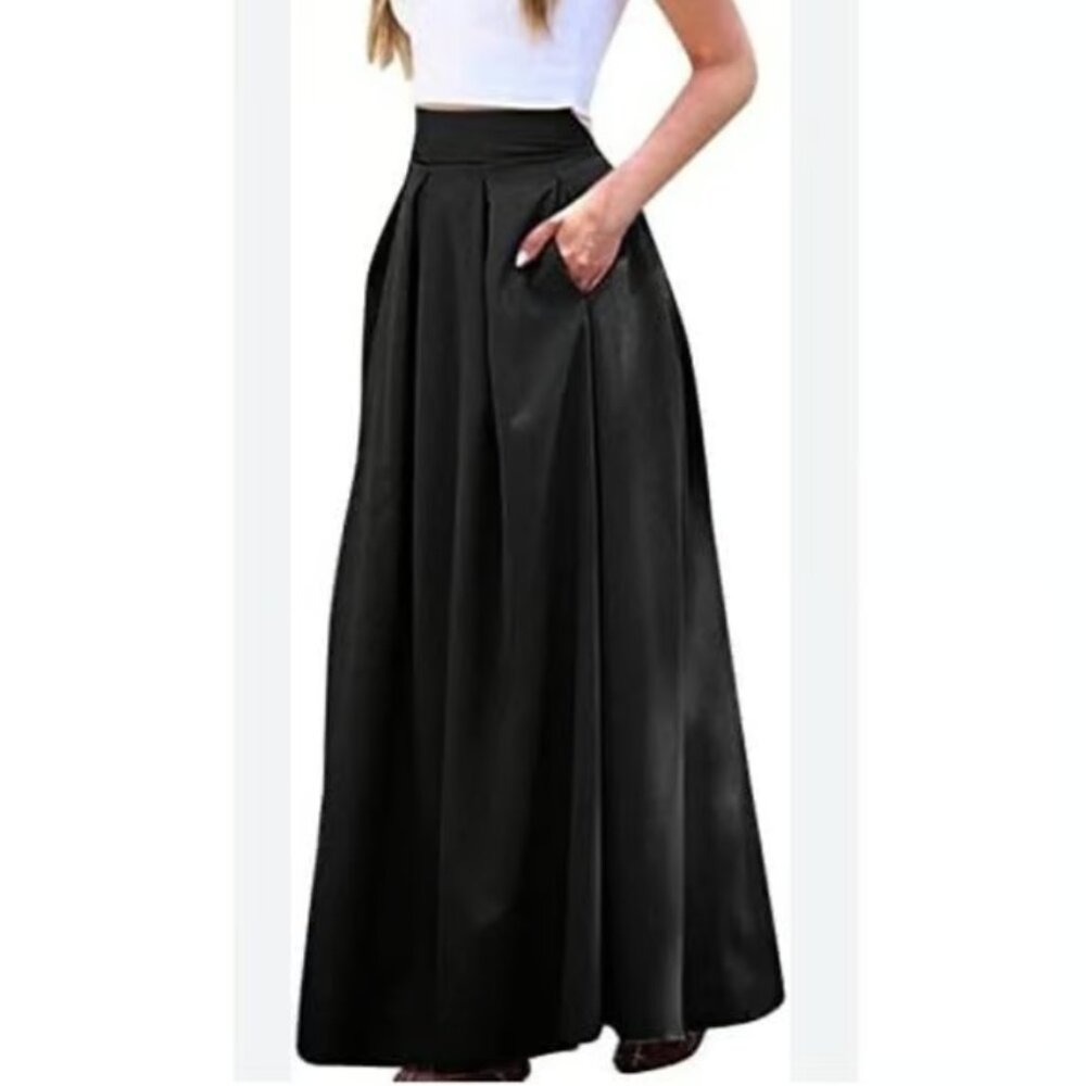 Elegant Black Maxi Skirt